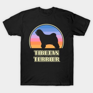 Tibetan Terrier Vintage Sunset Dog T-Shirt